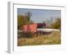 Roseman Covered Bridge Spans Middle River, Built in 1883, Madison County, Iowa, Usa-Jamie & Judy Wild-Framed Photographic Print