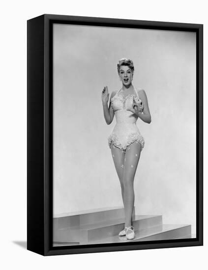 Rosemary Clooney Wearing a Costume-null-Framed Stretched Canvas