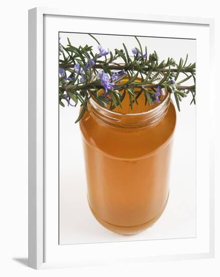 Rosemary (Rosmarinus Officinalis) Honey in Jar-Nico Tondini-Framed Photographic Print