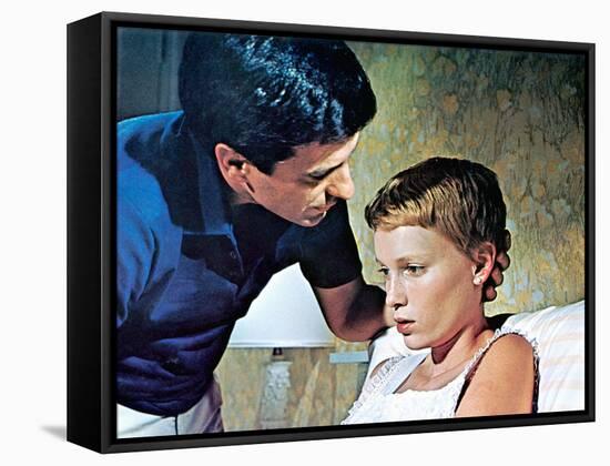 Rosemary's Baby, John Cassavetes, Mia Farrow, 1968-null-Framed Stretched Canvas