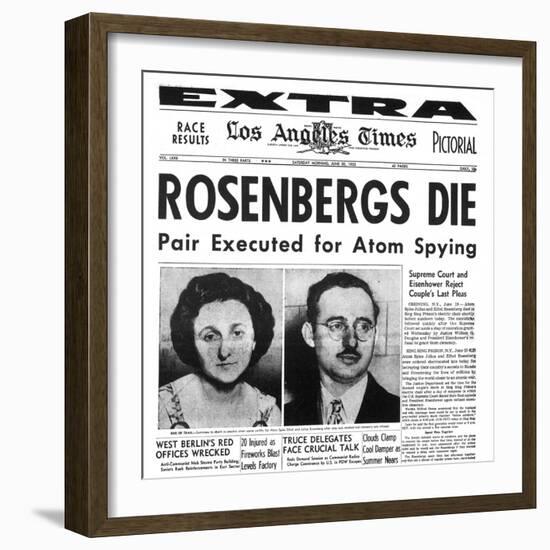 Rosenberg Execution, 1953-null-Framed Giclee Print