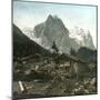 Rosenlaui (Switzerland), the Welhorn and the Wetterhorn-Leon, Levy et Fils-Mounted Photographic Print