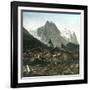 Rosenlaui (Switzerland), the Welhorn and the Wetterhorn-Leon, Levy et Fils-Framed Photographic Print