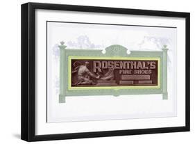 Rosenthal's Fine Shoes-null-Framed Art Print