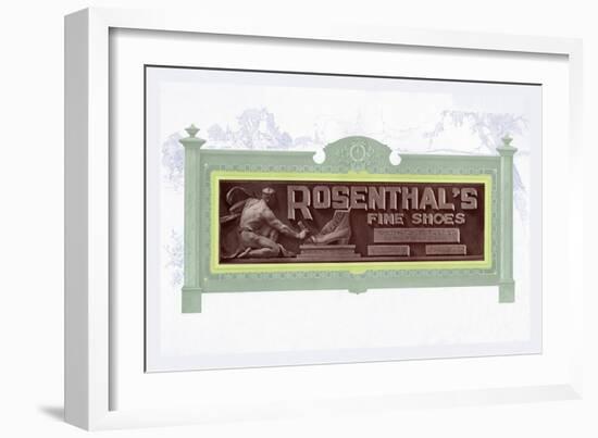 Rosenthal's Fine Shoes-null-Framed Art Print