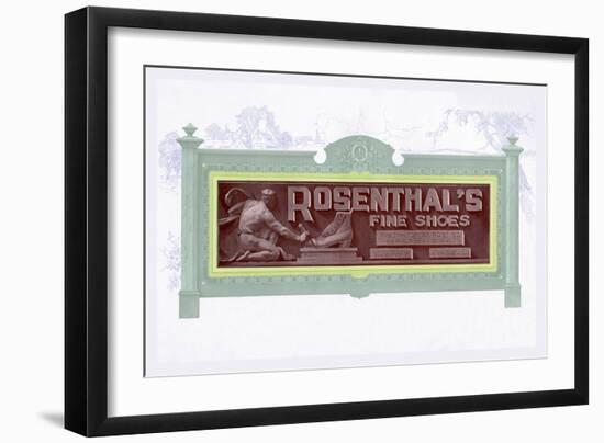 Rosenthal's Fine Shoes-null-Framed Art Print