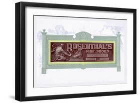 Rosenthal's Fine Shoes-null-Framed Art Print