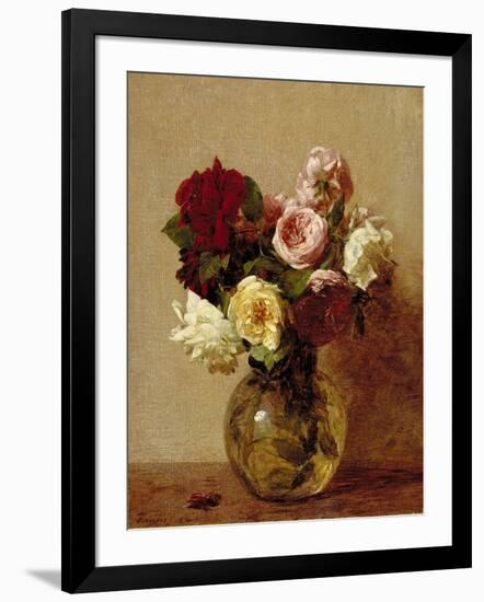 Roses, 1884-Ignace Henri Jean Fantin-Latour-Framed Giclee Print