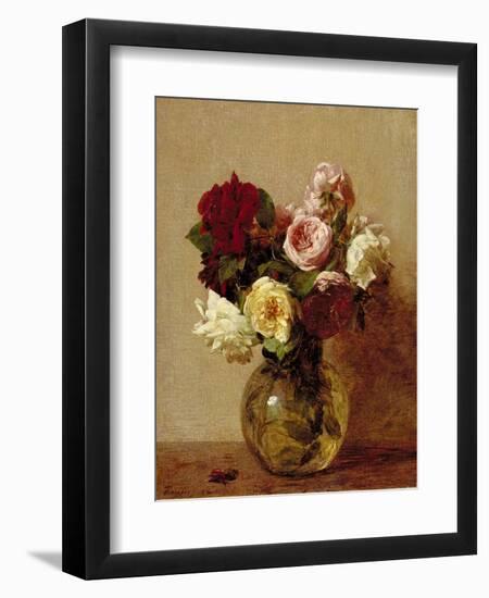 Roses, 1884-Ignace Henri Jean Fantin-Latour-Framed Giclee Print