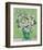 Roses, 1890 (Green Vase)-Vincent Van Gogh-Framed Art Print