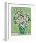 Roses, 1890 (Green Vase)-Vincent Van Gogh-Framed Art Print