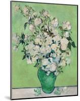 Roses, 1890 (Green Vase)-Vincent Van Gogh-Mounted Art Print