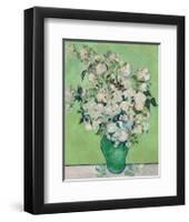 Roses, 1890 (Green Vase)-Vincent Van Gogh-Framed Art Print