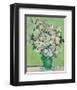 Roses, 1890 (Green Vase)-Vincent Van Gogh-Framed Art Print