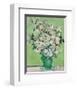 Roses, 1890 (Green Vase)-Vincent Van Gogh-Framed Art Print