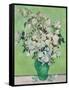 Roses, 1890 (Green Vase)-Vincent van Gogh-Framed Stretched Canvas