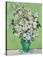 Roses, 1890 (Green Vase)-Vincent van Gogh-Stretched Canvas