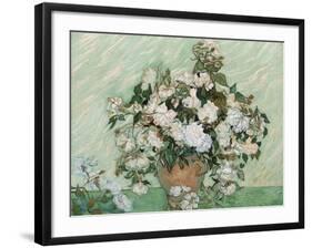 Roses, 1890-Vincent van Gogh-Framed Giclee Print