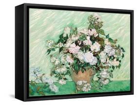 Roses, 1890-Vincent van Gogh-Framed Stretched Canvas