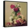 Roses, 1891-Henri Fantin-Latour-Framed Stretched Canvas