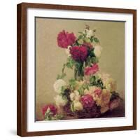 Roses, 1891-Henri Fantin-Latour-Framed Giclee Print