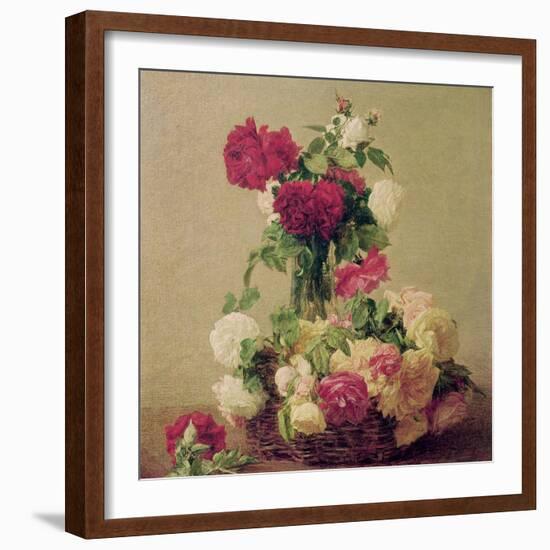 Roses, 1891-Henri Fantin-Latour-Framed Giclee Print