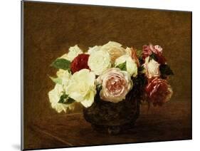 Roses, 1894-Henri Fantin-Latour-Mounted Giclee Print