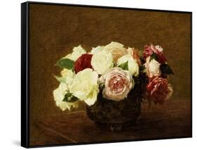 Roses, 1894-Henri Fantin-Latour-Framed Stretched Canvas