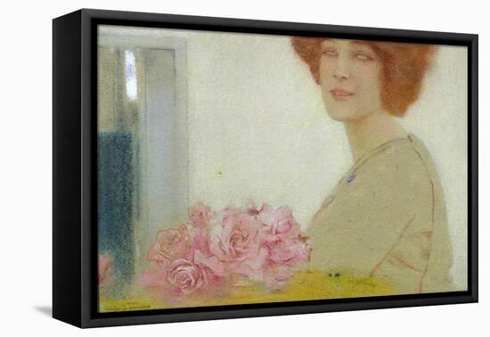 Roses, 1912-Fernand Khnopff-Framed Stretched Canvas