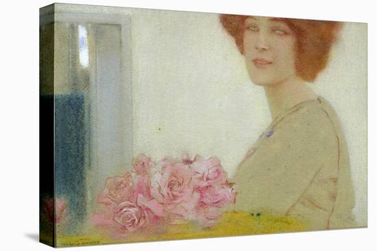 Roses, 1912-Fernand Khnopff-Stretched Canvas