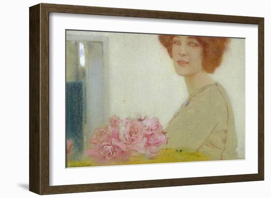 Roses, 1912-Fernand Khnopff-Framed Giclee Print