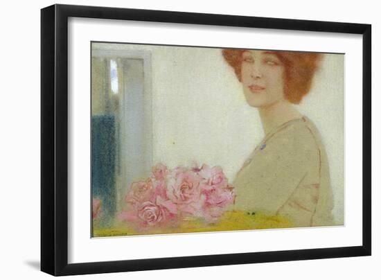 Roses, 1912-Fernand Khnopff-Framed Giclee Print