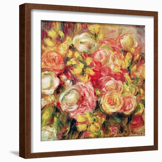 Roses, 1915-Pierre-Auguste Renoir-Framed Giclee Print