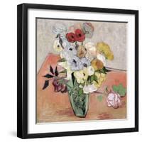 Roses and Anemones, c.1890-Vincent van Gogh-Framed Giclee Print