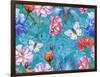 Roses and Butterflies-Maria Rytova-Framed Giclee Print