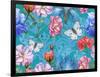 Roses and Butterflies-Maria Rytova-Framed Giclee Print