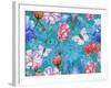 Roses and Butterflies-Maria Rytova-Framed Giclee Print