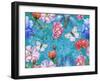 Roses and Butterflies-Maria Rytova-Framed Giclee Print