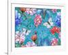 Roses and Butterflies-Maria Rytova-Framed Giclee Print