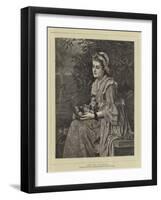 Roses and Butterflies-Charles Edward Perugini-Framed Giclee Print