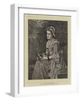 Roses and Butterflies-Charles Edward Perugini-Framed Giclee Print