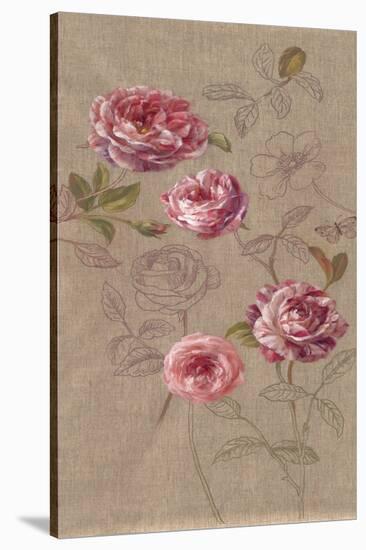 Roses and Butterfly-Danhui Nai-Stretched Canvas