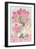 Roses and Chrysanthemums, 1996-Linda Benton-Framed Giclee Print