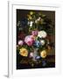 Roses and Convulvulus in a Vase-Otto Didrik Ottesen-Framed Giclee Print