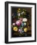 Roses and Convulvulus in a Vase-Otto Didrik Ottesen-Framed Giclee Print