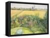 Roses and Cornfield-Timothy Easton-Framed Stretched Canvas