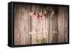 Roses and Daisies on a Wooden Table Horizontal-Denis Karpenkov-Framed Stretched Canvas