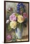 Roses and Delphinium in a Vase-Charles Slater-Framed Giclee Print