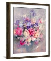 Roses and Irises-Genevieve Dolle-Framed Giclee Print