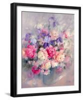 Roses and Irises-Genevieve Dolle-Framed Giclee Print